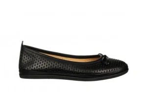 Baleriny -161 158 709 Black 161713, Czarny, Skóra naturalna | Bayla Fashion