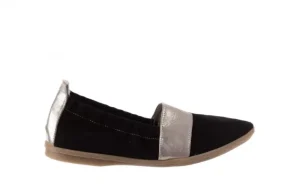 Baleriny -076 1627 Z Czarny, Skóra naturalna | Bayla Fashion