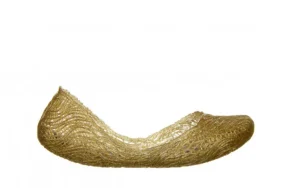 Baleriny Campana Flow Ad Gold 010427, Złoty, Guma | Melissa Discount