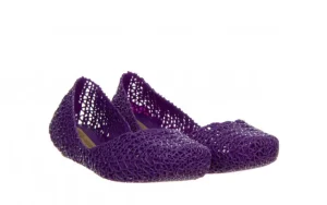 Baleriny Campana Papel AD Purple 010423, Fioletowy, Guma | Melissa Discount
