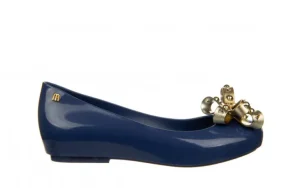 Baleriny Dora III Ad Blue Gold 010431, Granatowy, Guma | Melissa Clearance