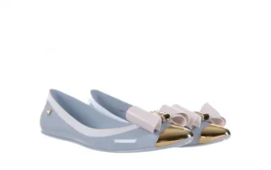 Baleriny T&G Fashion 11-102 Light Blue, Niebieski/ Biały, Guma | TG Discount