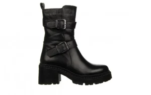 Botki -161 138 23514 Black 161601, Czarny, Skóra naturalna | Bayla New