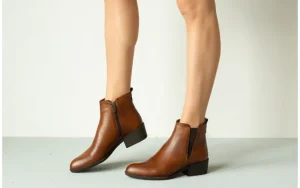 Botki -161 077 41439 Tan 161552, Brązowy, Skóra naturalna | Bayla New