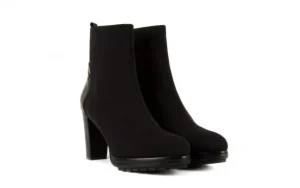 Botki -106 321001 Black, Czarny, Materiał | Bayla Outlet