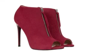 Botki -056 2074-761 Bordo, Skóra naturalna | Bayla Outlet