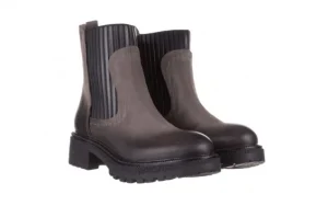 Botki -161 050-0508 Brown, Szary, Skóra naturalna | Bayla New