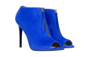 Botki -056 2074-601 Niebieski, Skóra naturalna | Bayla Hot