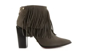 Botki -067 123501 Nobuck Ashes, Brąz, Skóra naturalna | Bayla Clearance