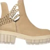 Botki -159 3954 001-P Beż Welur 159026, Beż, Skóra naturalna | Bayla Clearance