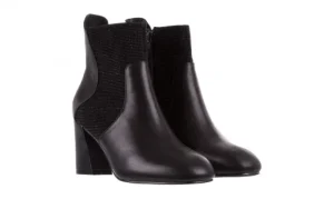 Botki -018 PE70-X2 Black Black, Czarny, Skóra naturalna | Bayla Best