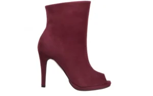 Botki -076 1579Z Bordo, Skóra naturalna | Bayla Hot