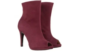 Botki -076 1579Z Bordo, Skóra naturalna | Bayla Hot
