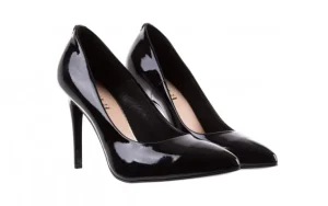 Czółenka -056 1810-07 Czarny Lakier 056545, Skóra lakierowana | Bayla Hot