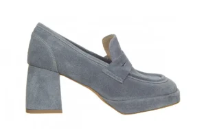 Czółenka -159 4670 058-P Niebieski Welur 159109, Skóra Naturalna | Bayla Sale