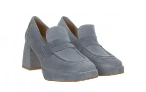 Czółenka -159 4670 058-P Niebieski Welur 159109, Skóra Naturalna | Bayla Sale