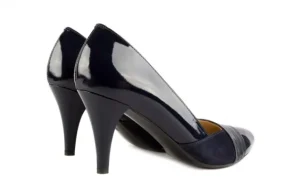 Czółenka -097 LSZ6884-205 Granat, Skóra naturalna lakierowana | Bayla Outlet