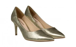 Czółenka 353701 Dourado 523060, Złoty, Skóra naturalna | Bottero Sale