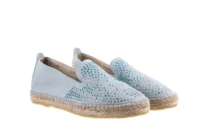 Espadryle -115 107601 Serraje Caribe, Niebieski, Skóra naturalna | Bayla Fashion