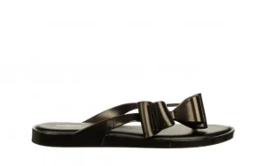 Japonki Flip Flop Cute Ad Metallic Black 010458, Czarny, Guma | Melissa Outlet