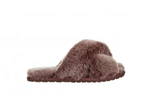 Kapcie Mayberry Frost Burnt Rust 119131, Bordo, Futro naturalne | EMU Online