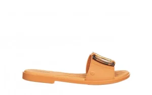 Klapki Alice Soft Flat Slide Dark Beige 198004, Beż, Tworzywo | Azaleia Hot