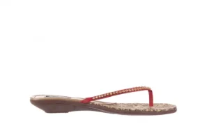 Klapki 121-AZ100 Red, Czerwony, Skóra ekologiczna | Azaleia New