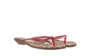 Klapki 121-AZ100 Red, Czerwony, Skóra ekologiczna | Azaleia New