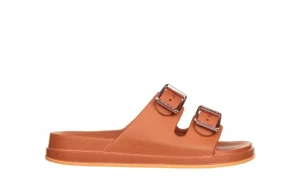 Klapki Dani Anatomic Tam Dark Nude 198010, Ceglasty, Tworzywo | Azaleia Clearance