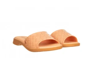 Klapki Simone Comfy Flat Rast Beige Brown 198015, Beż/Brąz, Tworzywo | Azaleia Outlet