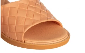 Klapki Simone Comfy Flat Rast Beige Brown 198015, Beż/Brąz, Tworzywo | Azaleia Outlet