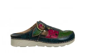 Klapki Dorry 08 Jeans 202031, Granatowy, Skóra naturalna | Laura Vita Best