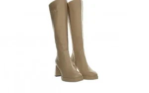 Kozaki -159 4498 001-P Beż Lico 159101, Skóra naturalna | Bayla Fashion