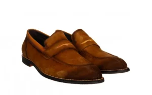 Mokasyny B463-G21-WX08 Tan 104253, Brązowy, Skóra naturalna | Brooman New