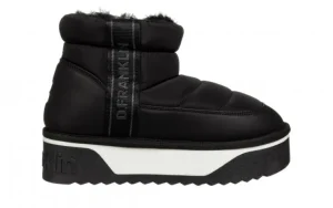 Śniegowce D Franklin Nordic V2 Low Bomb Black 206013, Czarny, Materiał | D.Franklin Outlet