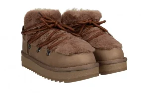 Śniegowce D Franklin Nordic Trk Fur Low Brown 206008, Brązowy, Materiał | D.Franklin Online