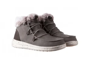 Śniegowce Eloise Bruno 003194, Zielony, Skóra naturalna | HeyDude Outlet