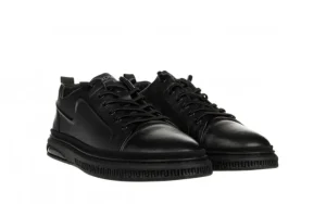 Półbuty E40802B Black 514240, Czarny, Skóra naturalna | Andiamo Sale