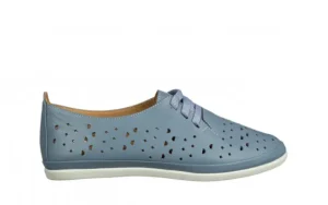 Półbuty -161 158 707 Denim 161712, Niebieski, Skóra naturalna | Bayla Online