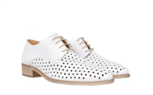 Półbuty -118 3104 Natural Bianco, Beż, Skóra naturalna | Bayla New