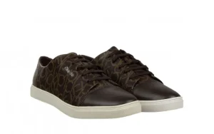 Półbuty Calvin Klein Hamilton Iconogram Calf Brown Brown 098042, Skóra ekologiczna | Bayla Fashion