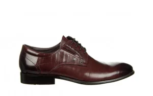 Półbuty D788-159-626 Red 104231, Brązowy, Skóra naturalna | John Doubare Sale