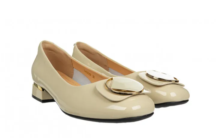 pbuty_loretta_vitale_eb_b_1-2.webp Półbuty E40305B Beige 514251, Beżowy, Skóra lakierowana | Loretta Vitale Fashion