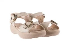 Sandały 355 788 Napa Ivory, Beż, Materiał | Azaleia Sale