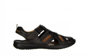 Sandały -081 523 Baflo Czarny AX 081099, Skóra naturalna | Bayla Hot