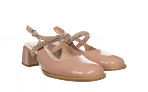 Sandały D40536A Pink 514244, Różowy, Skóra lakierowana | Loretta Vitale Sale