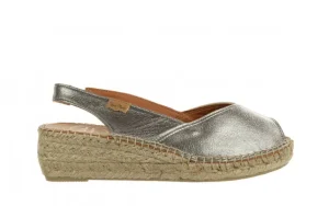 Sandały Bernia-P Acer Steel 204009, Srebrny, Skóra naturalna | Toni Pons Clearance