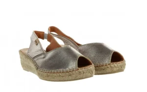 Sandały Bernia-P Acer Steel 204009, Srebrny, Skóra naturalna | Toni Pons Clearance