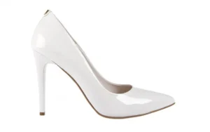 Szpilki -056 1810-685 Biały, Skóra naturalna lakierowana | Bayla Clearance