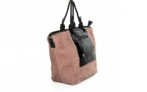 Torebka 222281 Nutria Kid Nude Black, Różowy, Materiał | Pepe Moll New